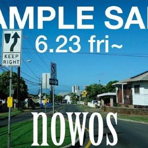 なくなり次第終了! 「NOWOS」のサンプルセール開催