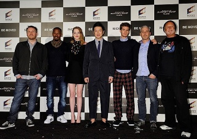 映画「アメイジング・スパイダーマン2」／アンドリュー・ガーフィールド、エマ・ストーンら来日会見