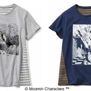 【プレゼント】ムーミンと仲間たち 吸水速乾のうしろボーダーTシャツ (各色1名様、計2名様)