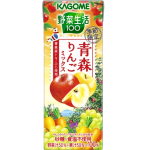 【プレゼント】カゴメ「野菜生活100 青森りんごミックス」24本入り 1箱(3名様)