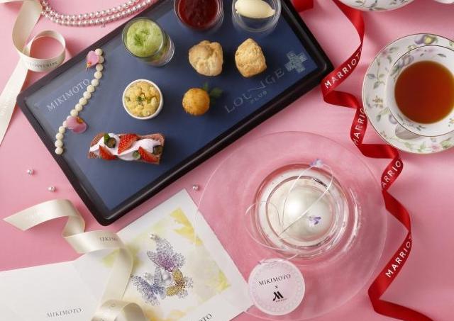 味も見た目も楽しんで！　MIKIMOTOとコラボしたアフタヌーンティー