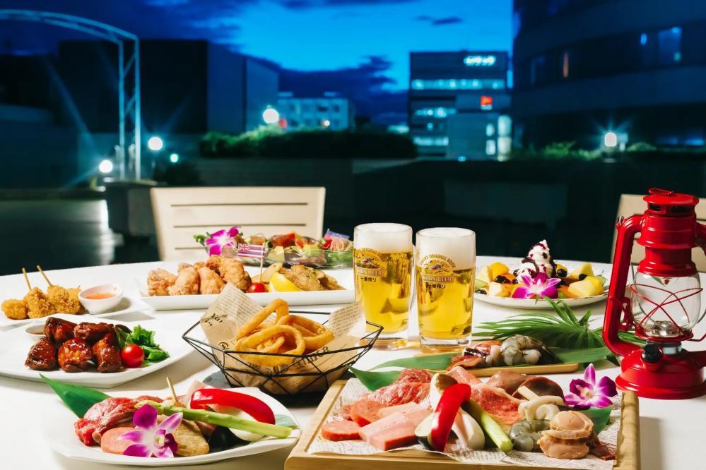 ホテル屋上でハワイアンビアガーデン 東京バーゲンマニア