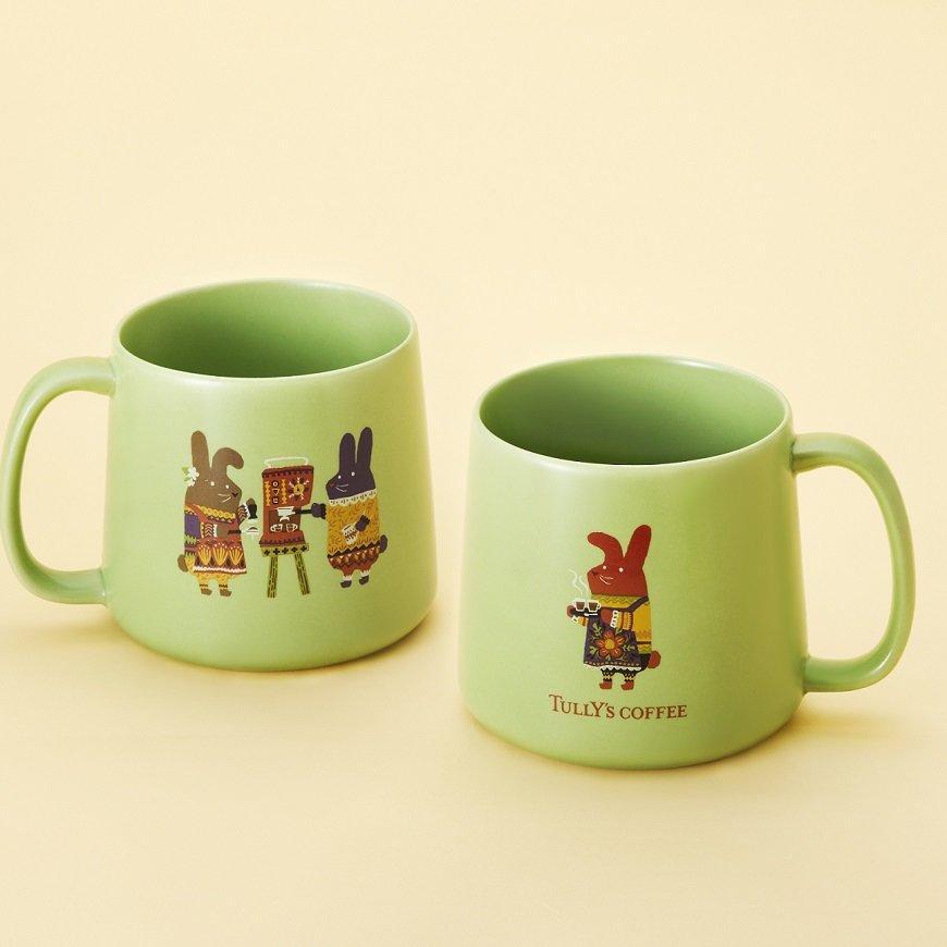 タリーズ「干支マグ」今年も可愛い～♡うさぎ柄×ピスタチオカラーだよ 