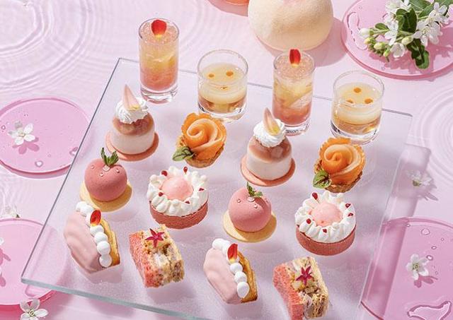 瑞々しさが引き立つピーチアフタヌーンティー