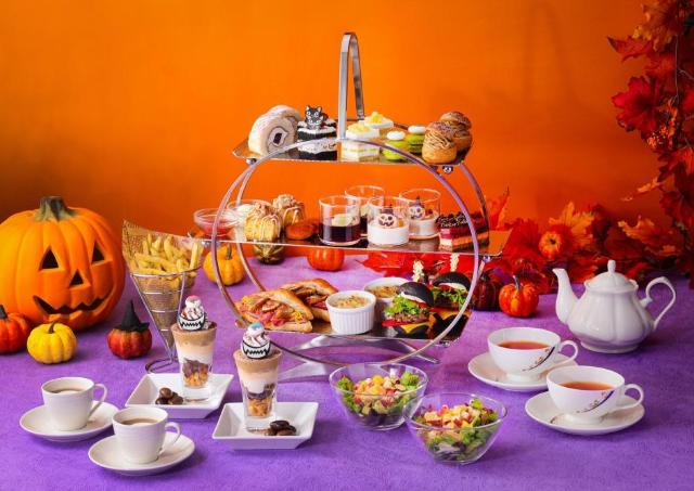 ハロウィン仕様で秋の味覚を満喫できるアフタヌーンティー