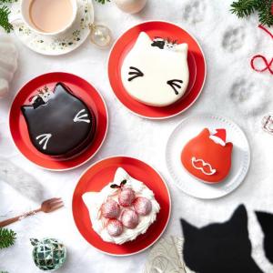 「ねこねこ」のクリスマスケーキがかわいすぎ♡おひとりさまサイズ、ニット生地のオリジナルバッグ付きケーキが登場〈予約受付中〉