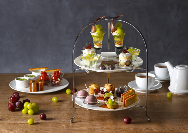 ぶどうのおいしさを最大限に堪能できるアフタヌーンティー