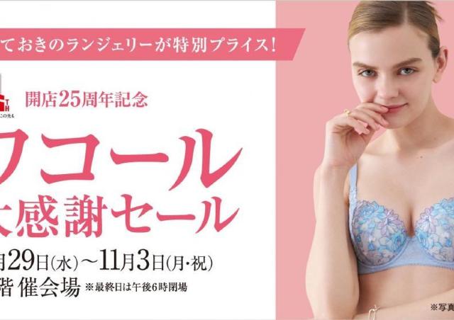 理想のバストを叶えるブラずらり「ワコール大感謝セール」