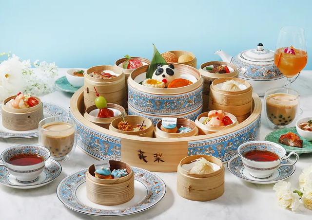 ウェッジウッドの食器で楽しむチャイニーズ・アフタヌーンティー