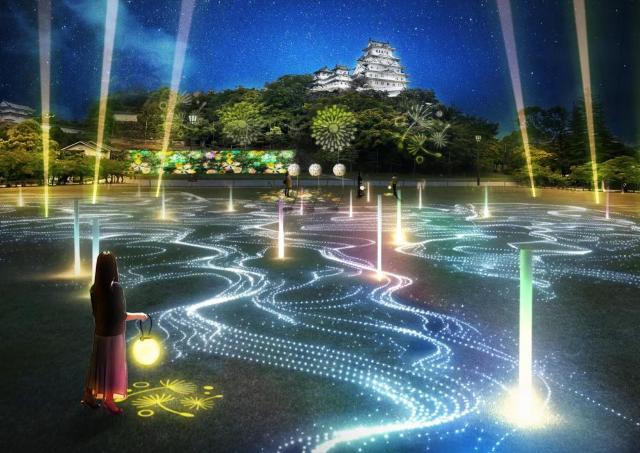 世界遺産・姫路城が幻想的なライトアップ空間に