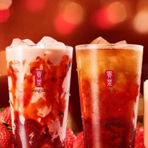 ゴンチャから「あまおう」を贅沢に使ったデザートティーの販売がスタート！甘酸っぱくジューシーなドリンクは見逃せない。