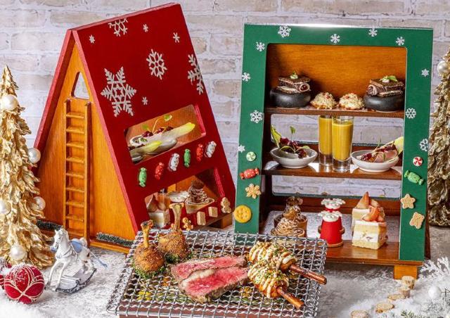 熱々の焼きたてお肉を味わえるクリスマスアフタヌーンティー