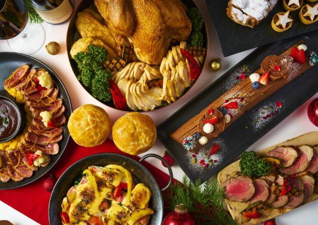 クリスマス気分を楽しめるビュッフェ