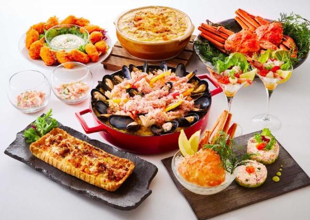多彩なカニ料理がブッフェに登場！