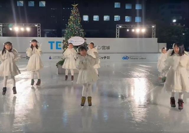 仙台の冬の風物詩、屋外スケートリンク始まってるよ～！