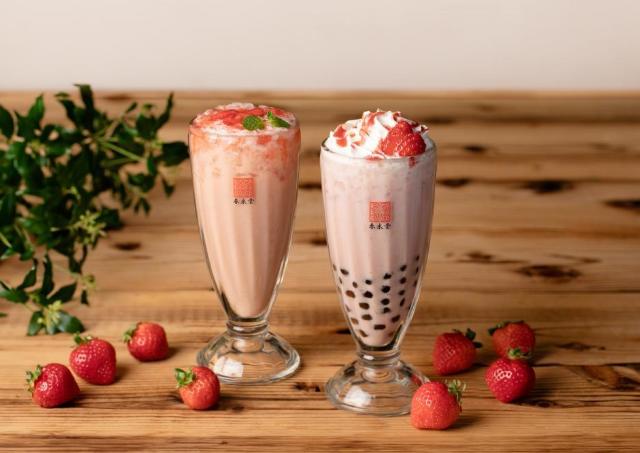 春を先取り♡「春水堂」にあまおう苺のドリンク2種＆明太豆乳麺が2月27日から登場中《期間限定》