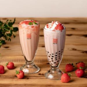 春を先取り♡「春水堂」にあまおう苺のドリンク2種＆明太豆乳麺が2月27日から登場中《期間限定》