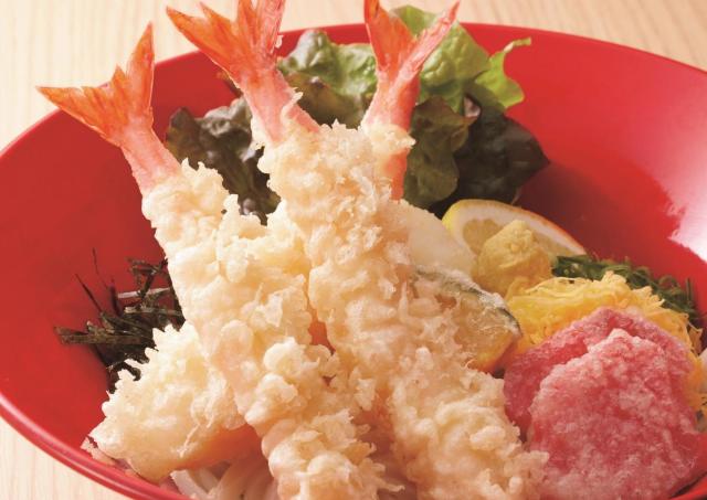 【得得うどん】300円クーポンの配布企画も！海老天、あさりがたっぷりの「春の具盛祭」は5月20日まで。