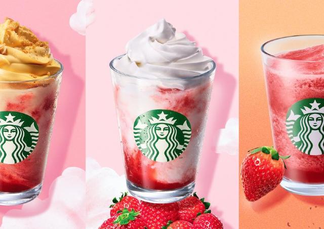 【スタバ】さっそく「かなり美味しい」との声も！春のストロベリービバレッジ3種が登場。