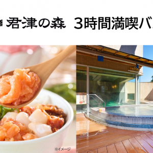 贅沢ランチビュッフェと癒しの温泉でゆったり3時間！「大江戸温泉物語 君津の森」満喫バスツアー