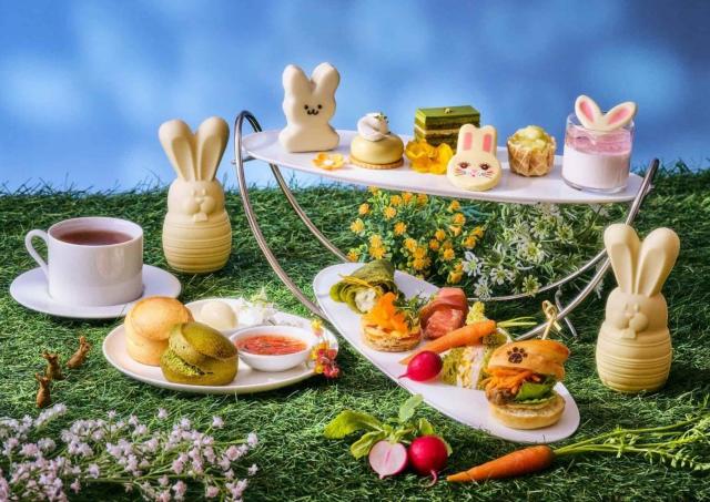 うさぎがモチーフのキュートなアフタヌーンティー