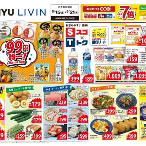 【西友の最新チラシ】106円均一商品に注目！カルビー、湖池屋のポテチも対象《5月21日まで》