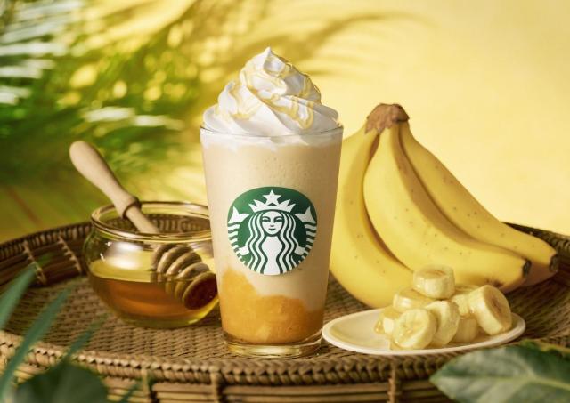 スタバに新作「ハニー バナナ フラペチーノ」が出たよ♡じゅわっととろける甘さ×すっきり後味で初夏にぴったり！