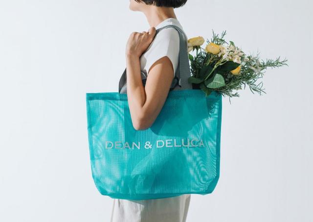 【DEAN & DELUCA】限定色「ターコイズ」のメッシュトートが数量限定で6月16日から登場。夏空みたいな爽やかなカラーが良き♡