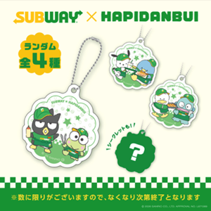 サブウェイとサンリオ「はぴだんぶい」がコラボ♡対象メニュー注文でかわいいオリジナルグッズがもらえる《7月8日スタート》
