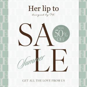 Her lip toの夏アイテムが今だけ最大50％オフ。8月24日からSUMMER SALEがスタート。《ドレス・トップス・ミュールなど》