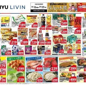 【西友の最新チラシ】日清のインスタント食品がお買い得！PBカレーはまとめ買いするとお得に《9月17日まで》