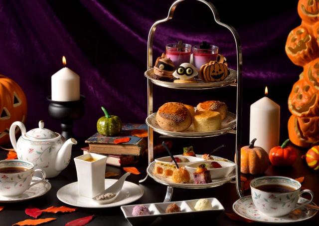ハロウィンモチーフのスイーツが可愛いアフタヌーンティー